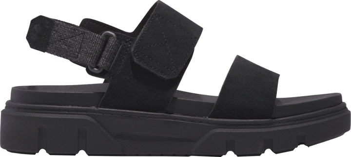 Timberland Women's Greyfield 2-Strap Sandal Black Suede Timberland
