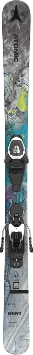 Atomic BENT JR 110-130 + L6 GW Grey Metallic/Blue/ Atomic Atomic BENT JR 110-130 + L6 GW Grey Metallic/Blue/ Atomic