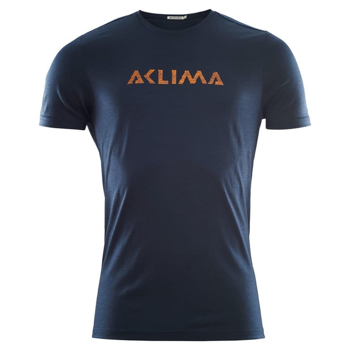 Aclima LightWool T-shirt Logo Man Navy Blazer Aclima Aclima LightWool T-shirt Logo Man Navy Blazer Aclima
