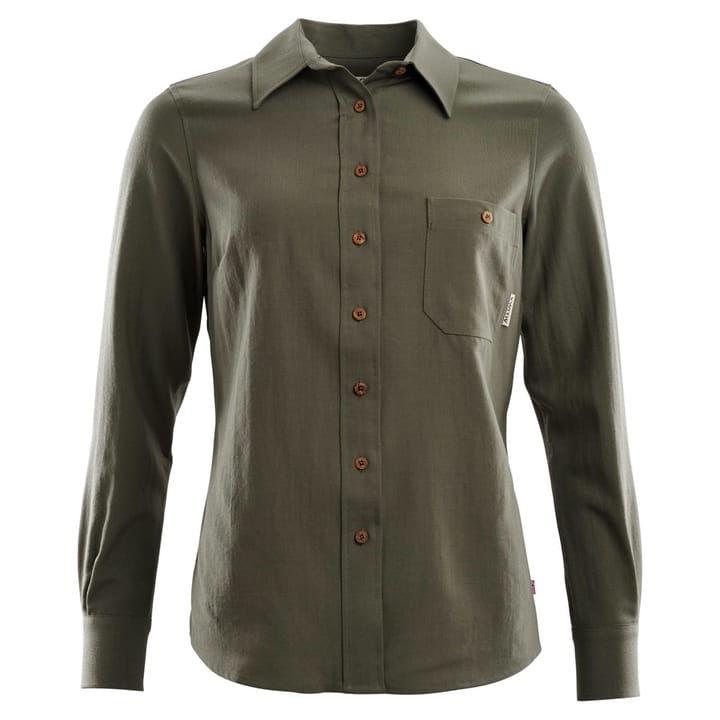 Aclima Woven Wool Shirt Woman Ranger Green Aclima