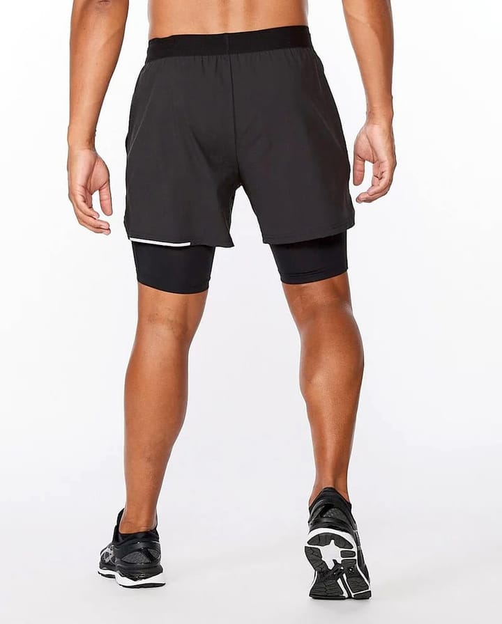 2XU Aero 2-In-1 5" Shorts-M Black/Silver Reflective 2XU