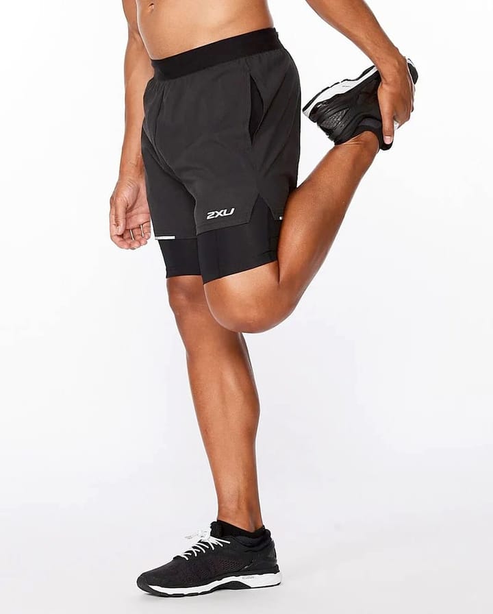 2XU Aero 2-In-1 5" Shorts-M Black/Silver Reflective 2XU