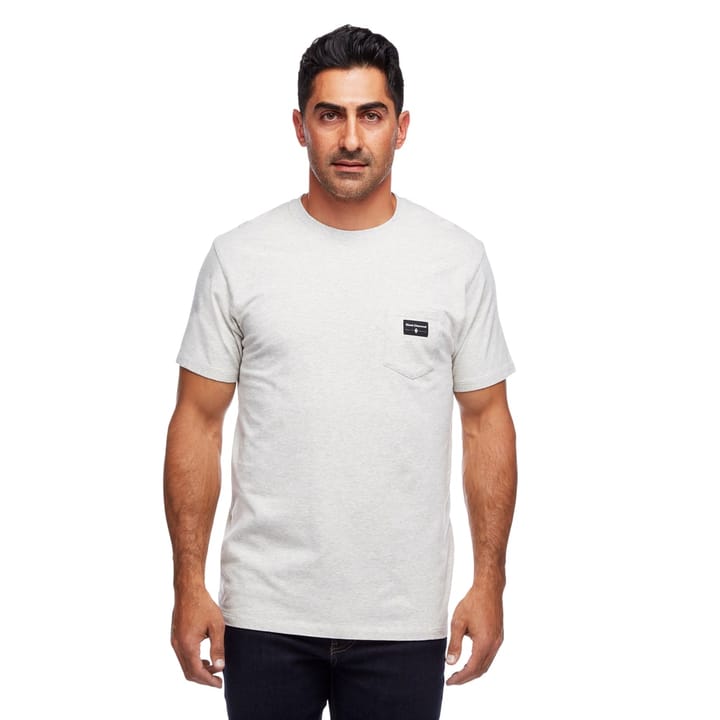 Black Diamond Men's Pocket Label Tee Birch Heather Black Diamond Black Diamond Men's Pocket Label Tee Birch Heather Black Diamond