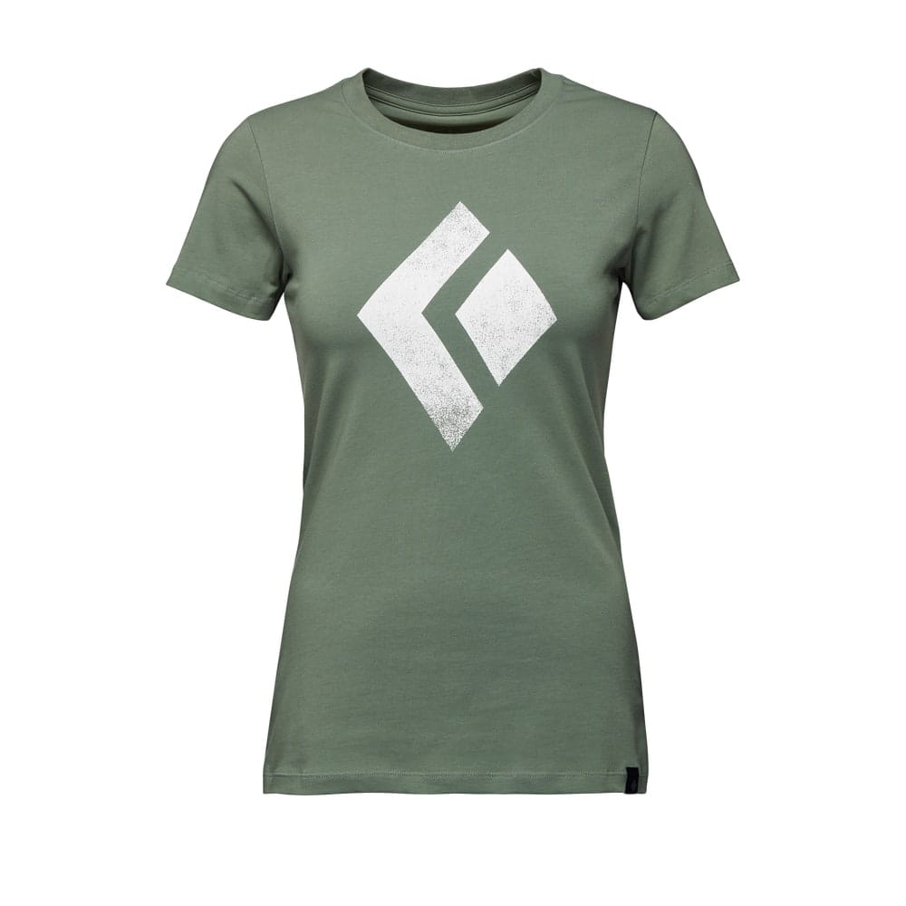 Black Diamond W SS Chalked Up Tee Laurel Green