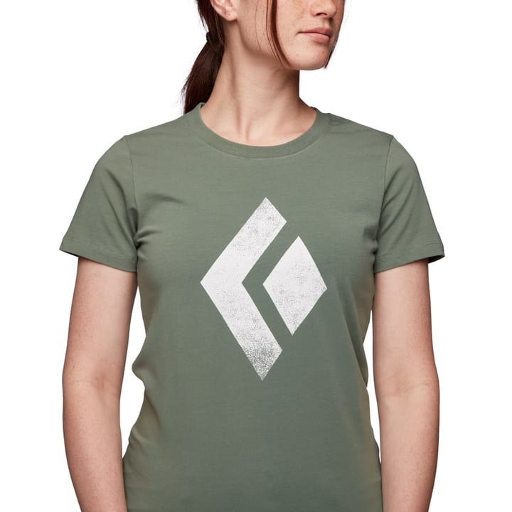 Black Diamond Women's Shortsleeve Chalked Up Tee Laurel Green Black Diamond