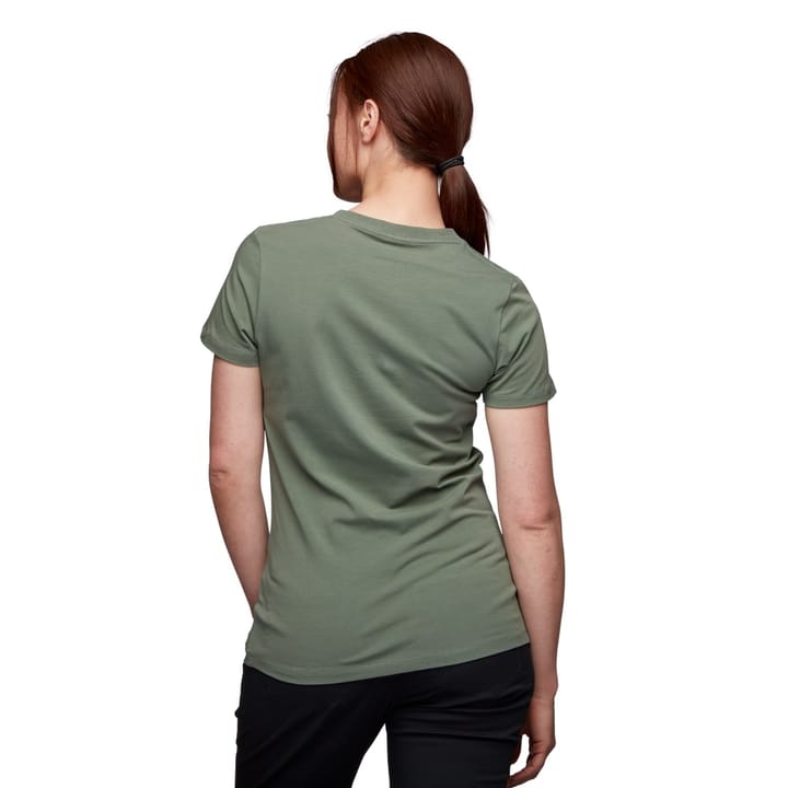 Black Diamond Women's Shortsleeve Chalked Up Tee Laurel Green Black Diamond