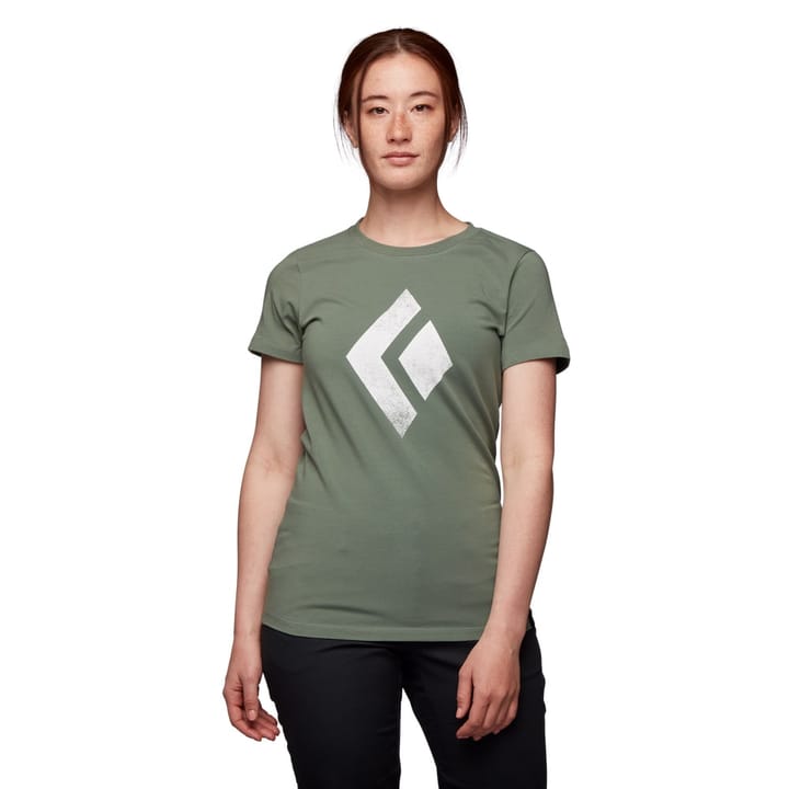 Black Diamond Women's Shortsleeve Chalked Up Tee Laurel Green Black Diamond