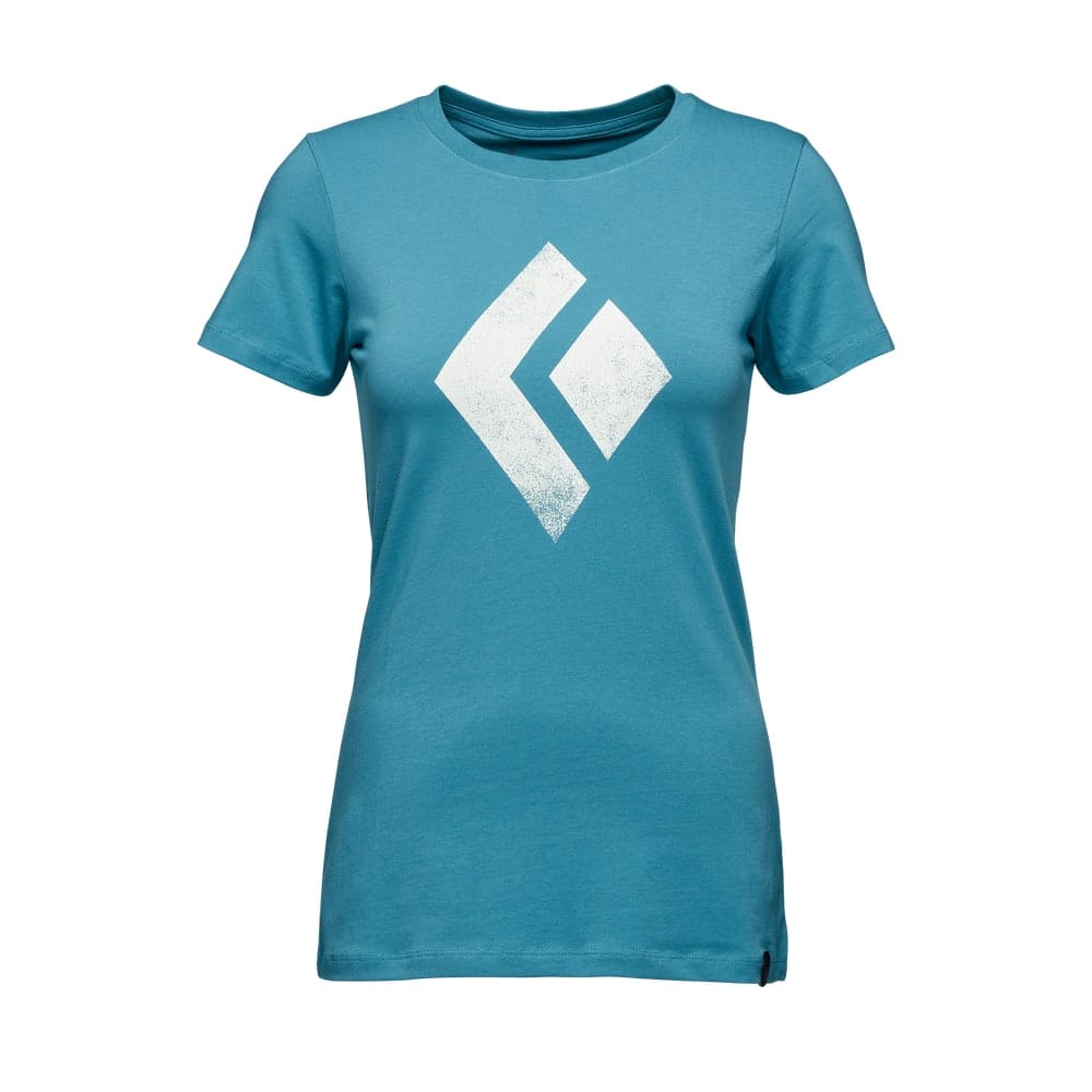 Black Diamond W SS Chalked Up Tee Cerulean Blue