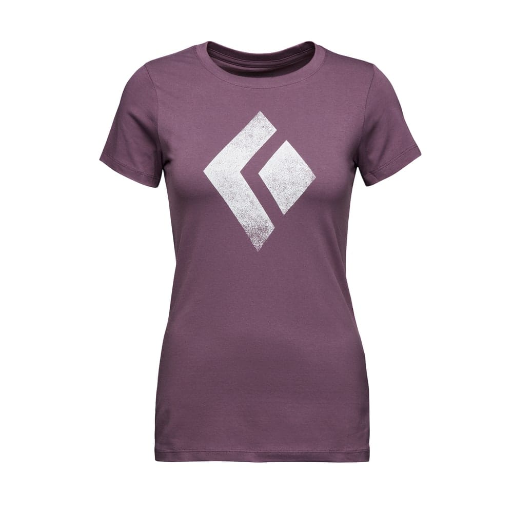 Black Diamond W SS Chalked Up Tee Mulberry