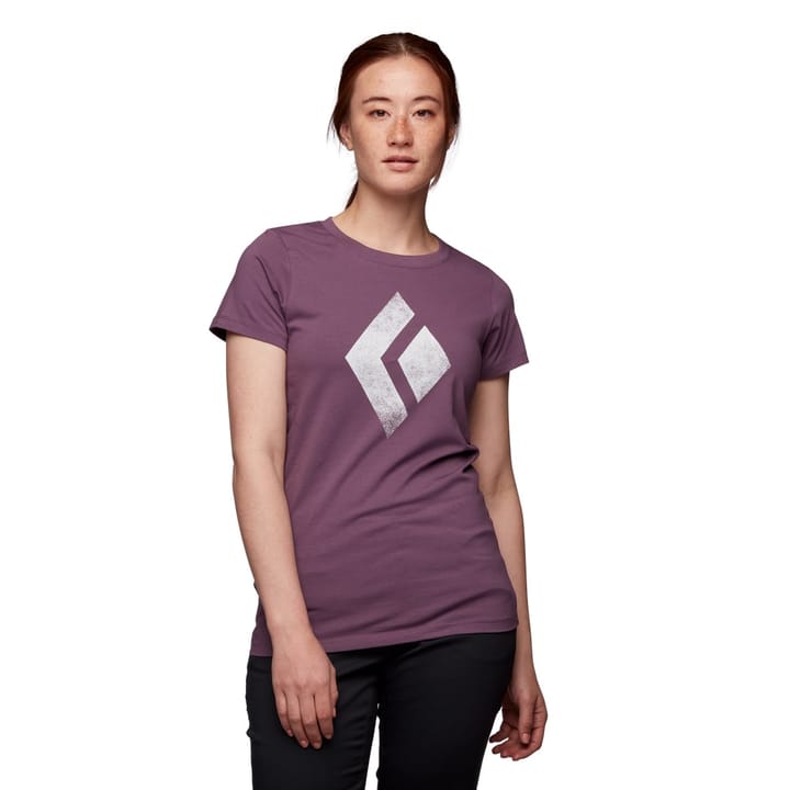 Black Diamond W SS Chalked Up Tee Mulberry Black Diamond