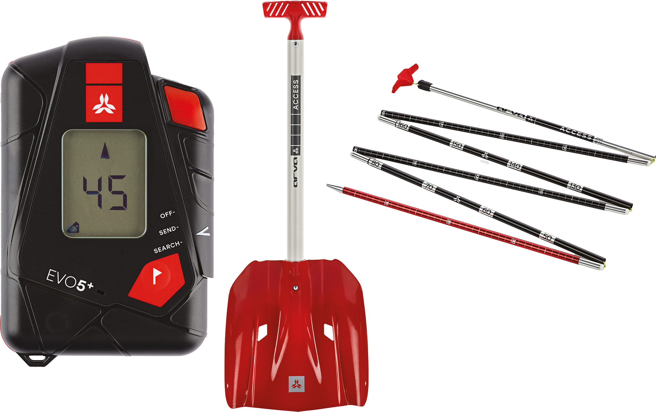 Arva Pack Safety Box EVO5+ Black/Red