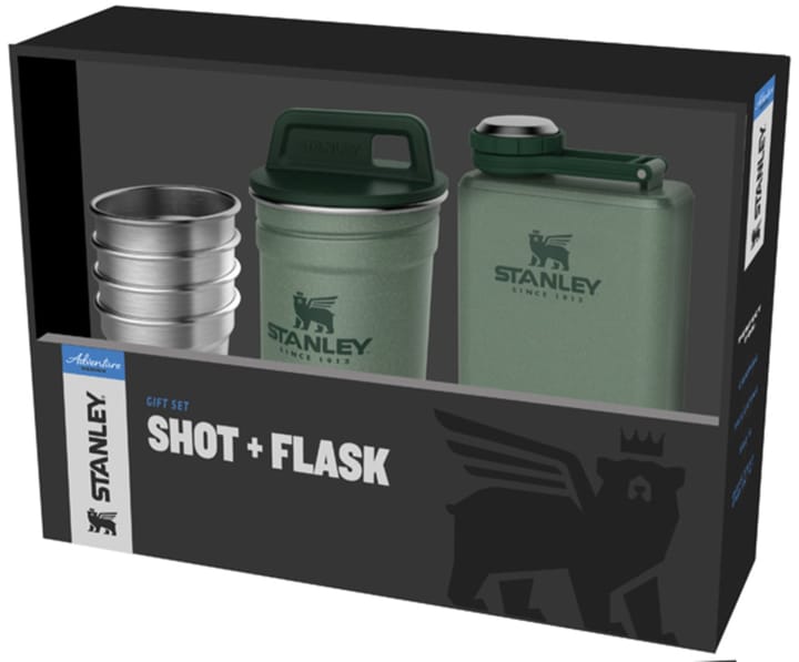 Stanley Adventure Shot + Flask Gift Set Hammertone Green Stanley
