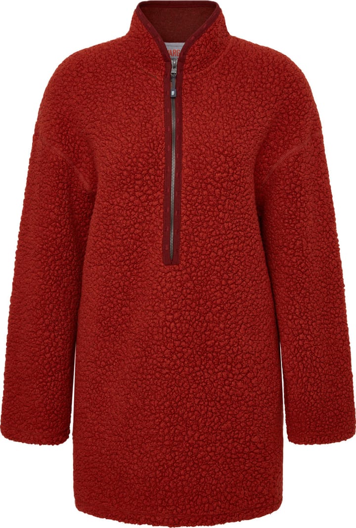 Varg Women's Duved Fat Wool Anorak Rust Orange Varg