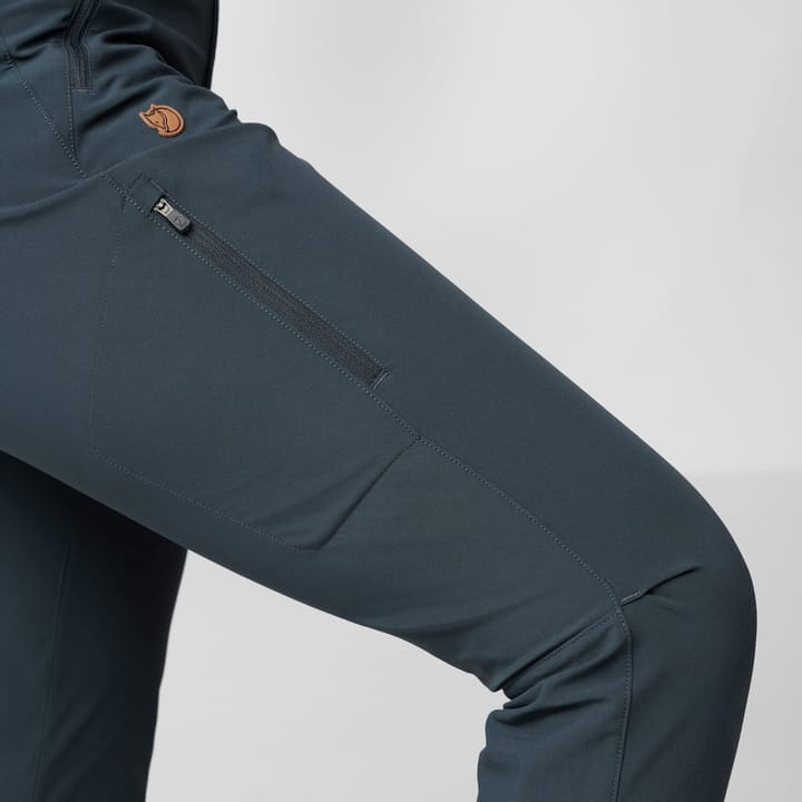 Fjällräven Women's Abisko Trail Stretch Trousers Dark Navy Fjällräven