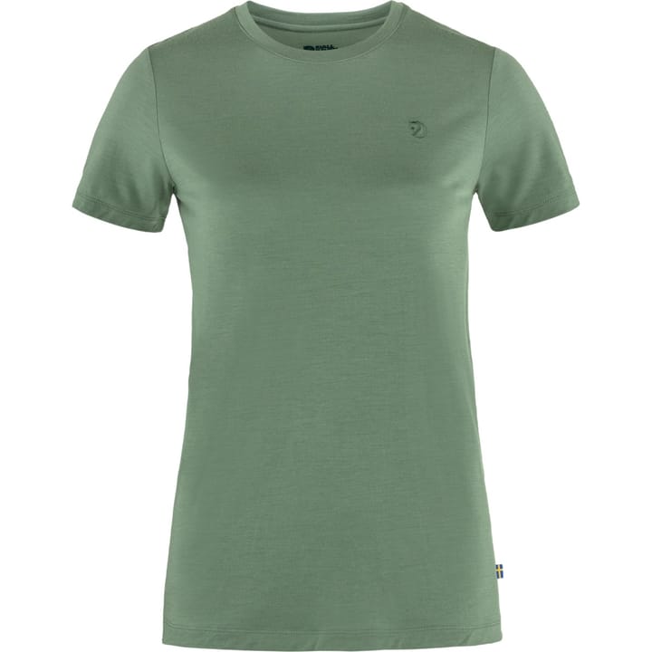 Fjällräven Women's Abisko Wool Short Sleeve Patina Green Fjällräven