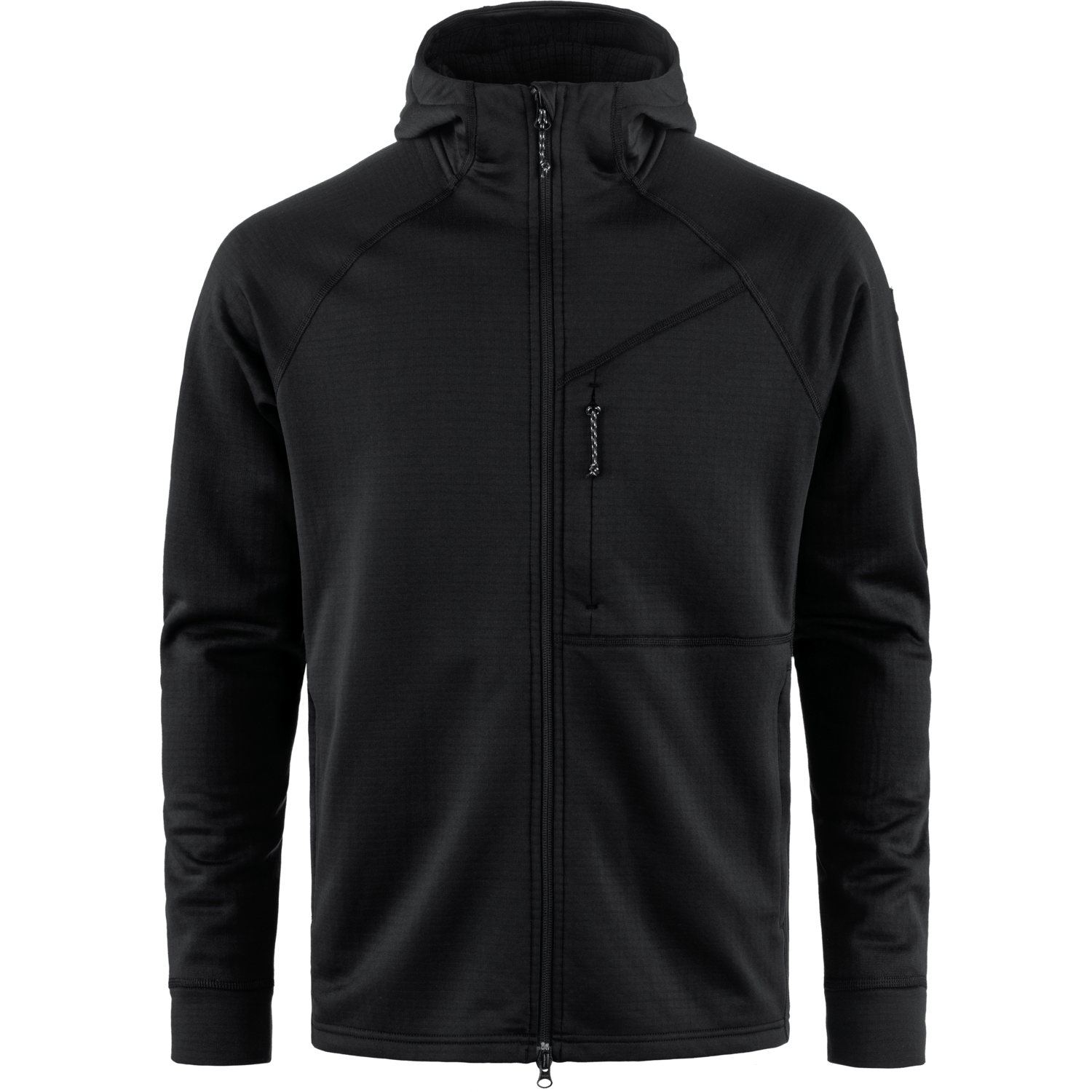 Fjällräven Men's Abisko Grid Fleece Hoodie Black