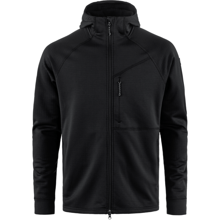 Fjällräven Men's Abisko Grid Fleece Hoodie Black Fjällräven