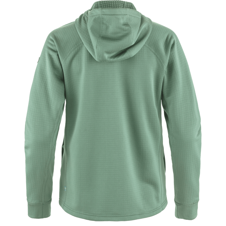 Fjällräven Women's Abisko Grid Fleece Hoodie Patina Green Fjällräven