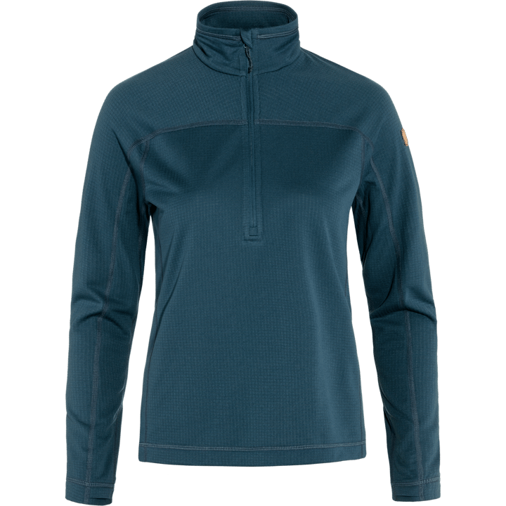 Fjällräven Women's Abisko Lite Fleece Half Zip Indigo Blue Fjällräven