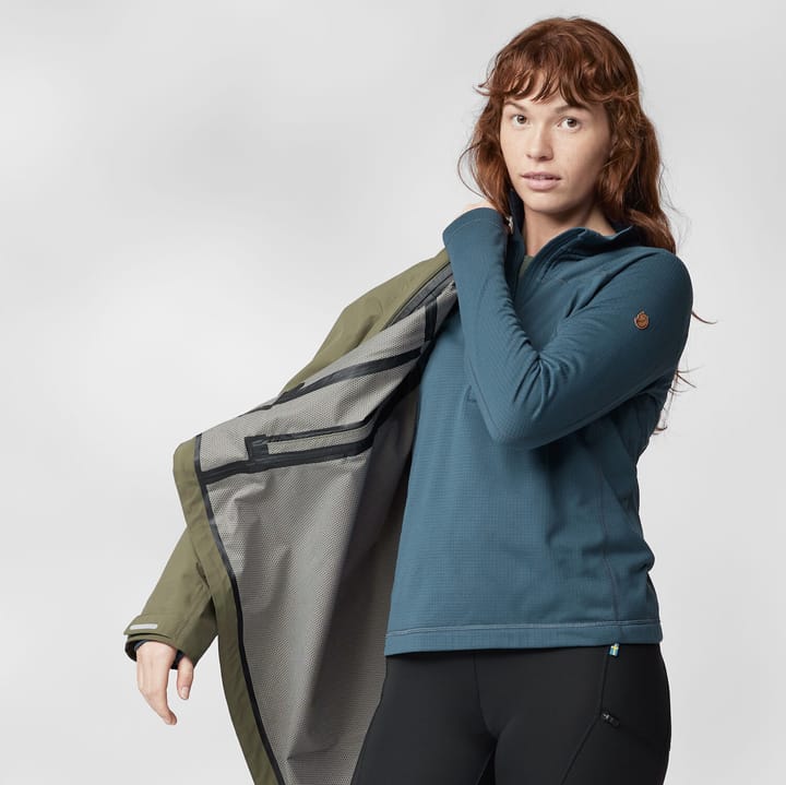 Fjällräven Abisko Lite Fleece Half Zip W Black Fjällräven