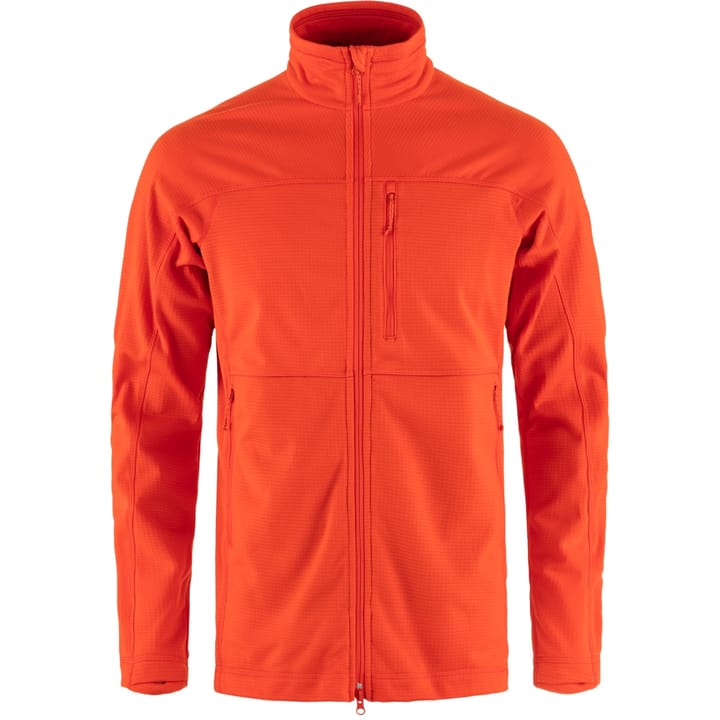 Fjällräven Men's Abisko Lite Fleece Jacket Flame Orange Fjällräven
