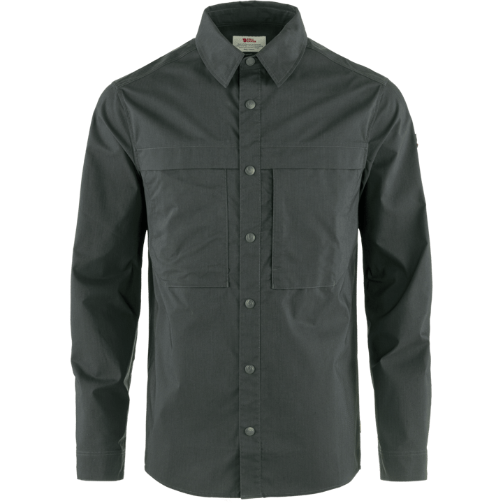 Men's Abisko Trail Shirt Long Sleeve Dark Grey Fjällräven