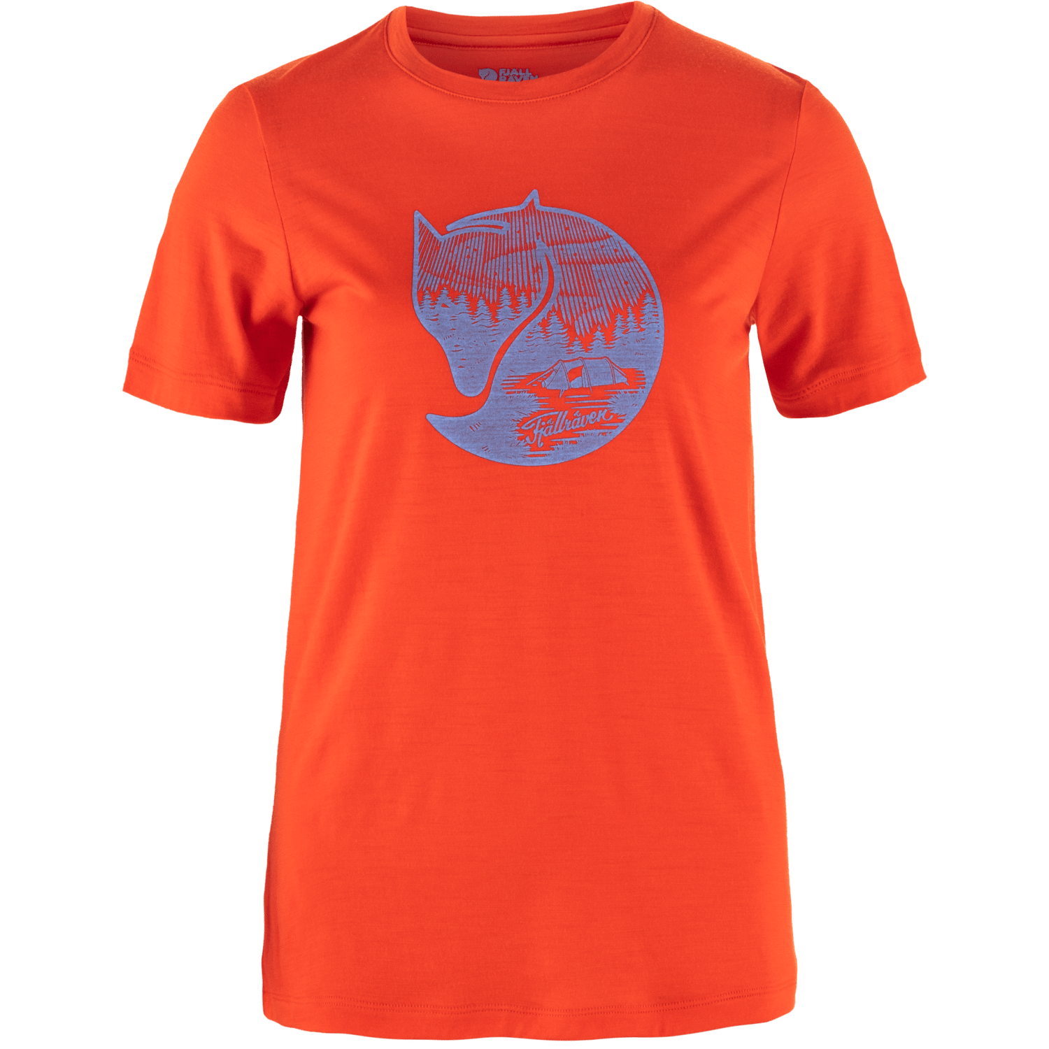 Women's Abisko Wool Fox SS Flame Orange-Ultramarine