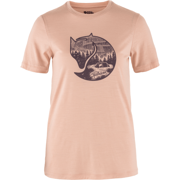 Fjällräven Women's Abisko Wool Fox Short Sleeve Chalk Rose-Port Fjällräven