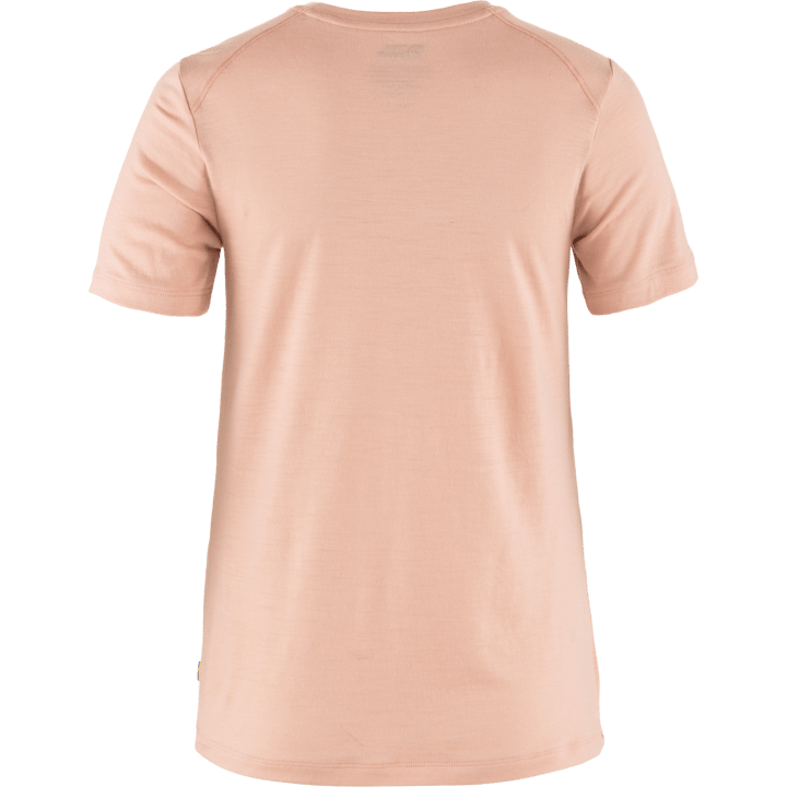 Fjällräven Women's Abisko Wool Fox Short Sleeve Chalk Rose-Port Fjällräven