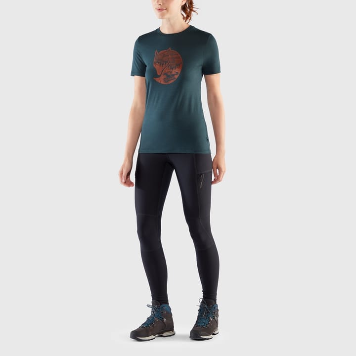 Fjällräven Women's Abisko Wool Fox SS Patina Green/Terracotta Brown Fjällräven