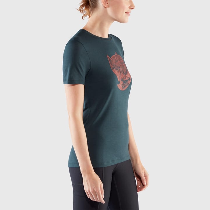 Fjällräven Women's Abisko Wool Fox SS Patina Green/Terracotta Brown Fjällräven