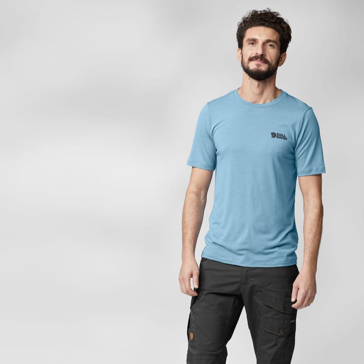 Fjällräven Men's Abisko Wool Logo Short Sleeve Black Fjällräven Fjällräven Men's Abisko Wool Logo Short Sleeve Black Fjällräven