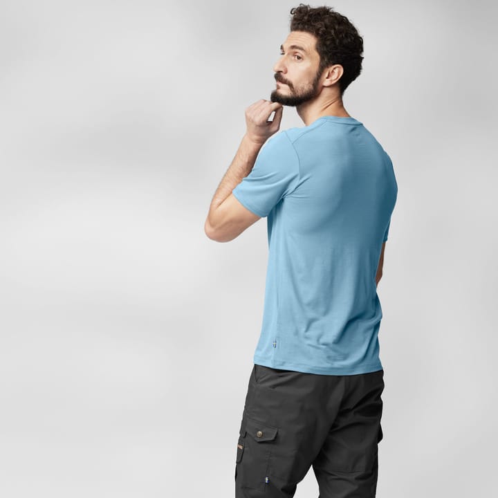 Fjällräven Men's Abisko Wool Logo Short Sleeve Black Fjällräven Fjällräven Men's Abisko Wool Logo Short Sleeve Black Fjällräven