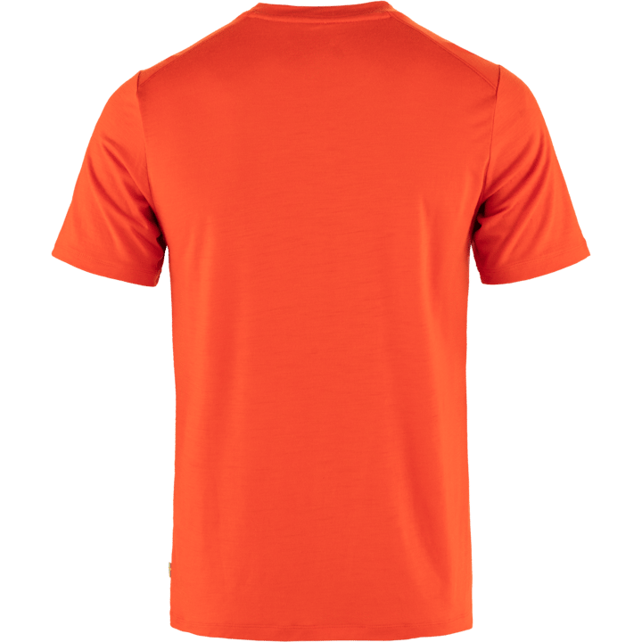 Fjällräven Men's Abisko Wool Short Sleeve Flame Orange Fjällräven