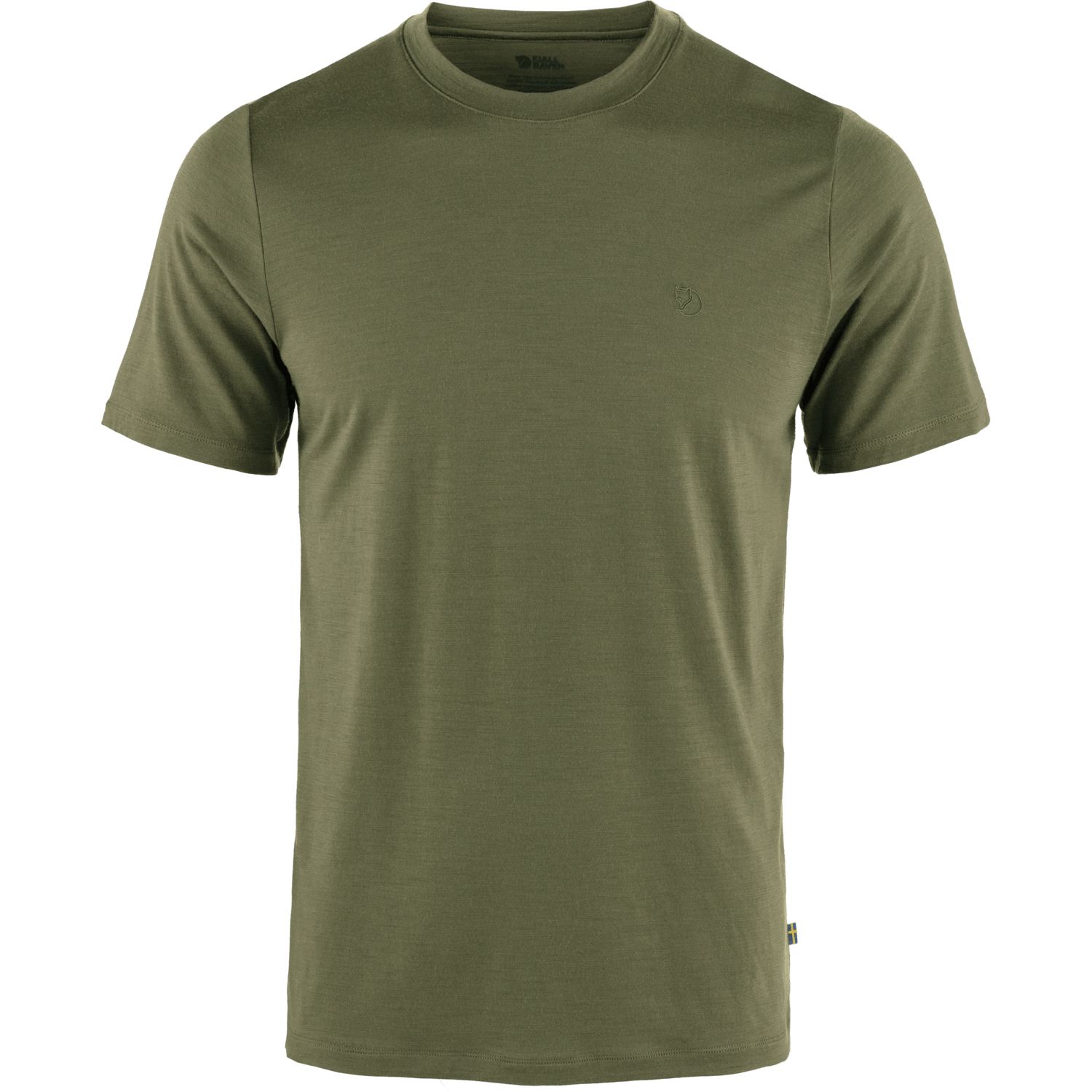 Fjällräven Men's Abisko Wool Short Sleeve Laurel Green