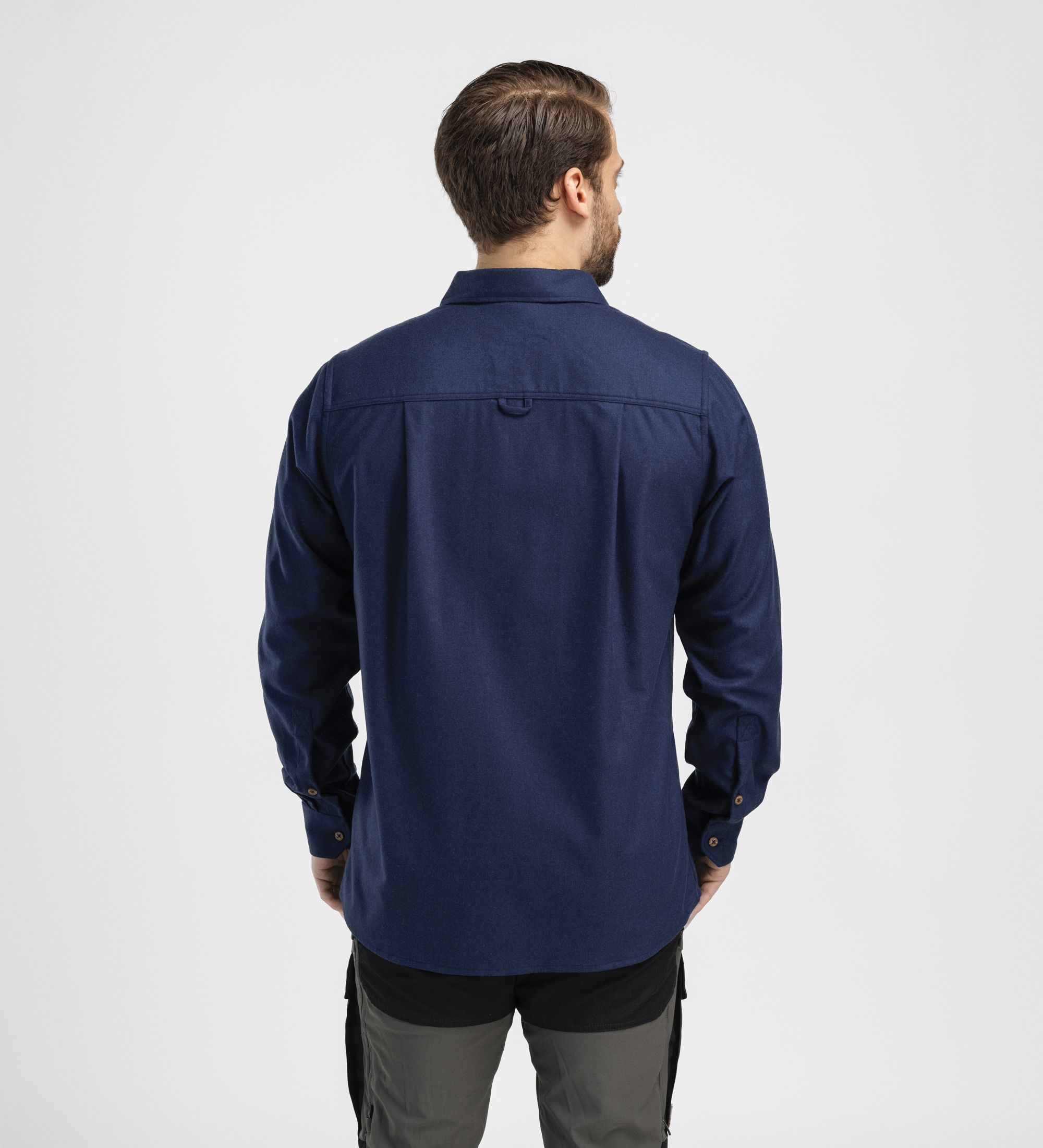Aclima Men's ReBorn Woolshirt Navy Melange | Buy Aclima Men's