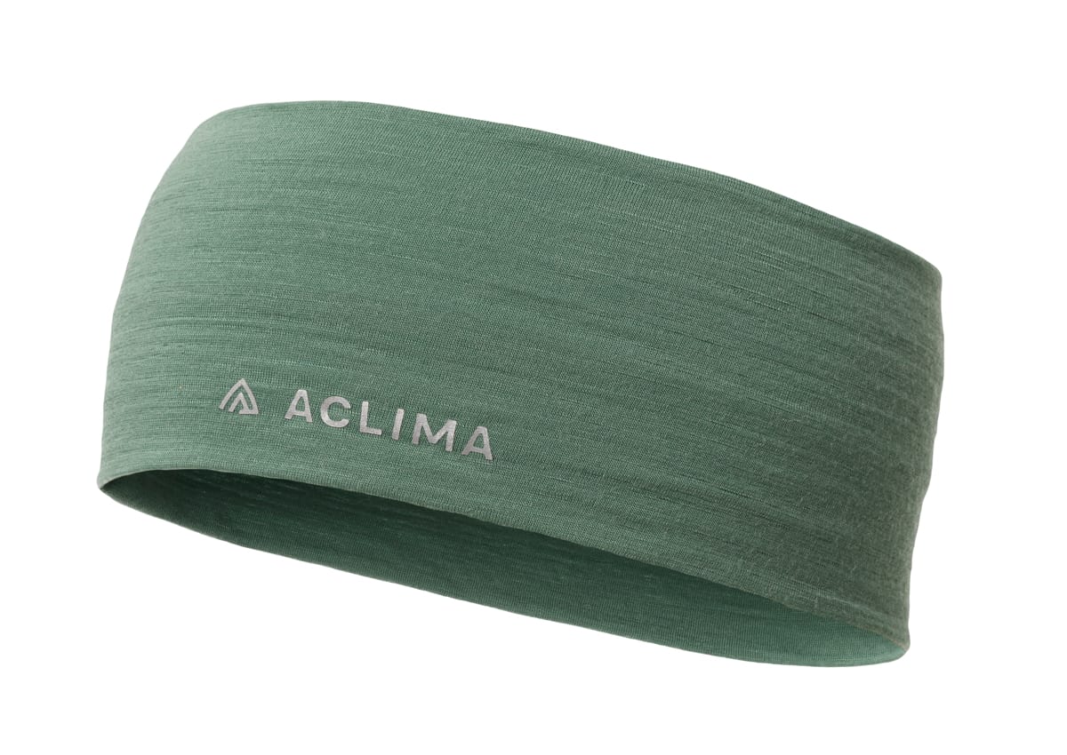 Aclima Lightwool Headband Dark Ivy