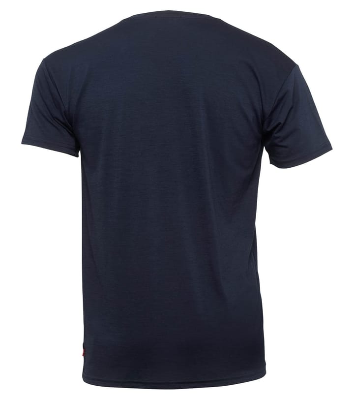 Aclima Men's LightWool 140 Classic Tee Logo Navy Blazer Aclima