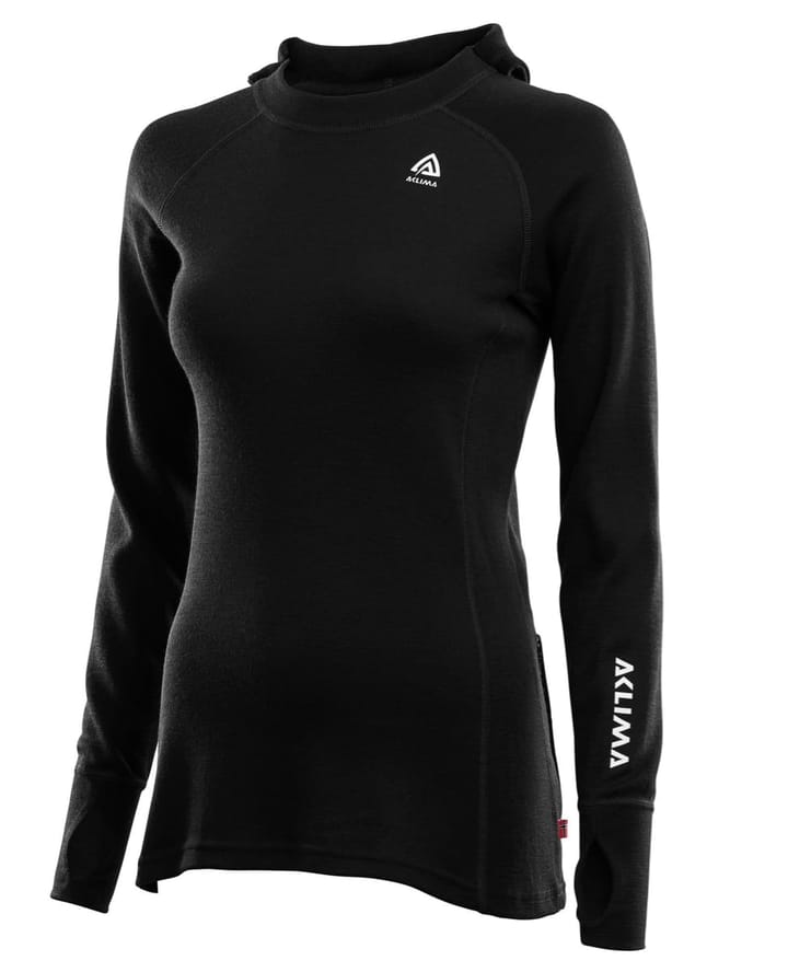 Aclima Warmwool Hoodsweater Woman Jet Black Aclima Aclima Warmwool Hoodsweater Woman Jet Black Aclima