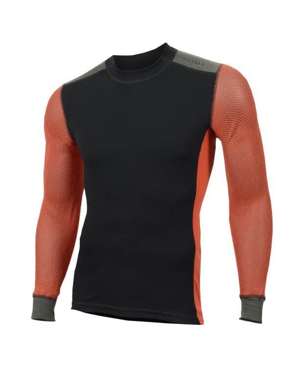 Aclima Woolnet Hybrid Crew Neck Man Jet Black / Olive Night / Dill Aclima