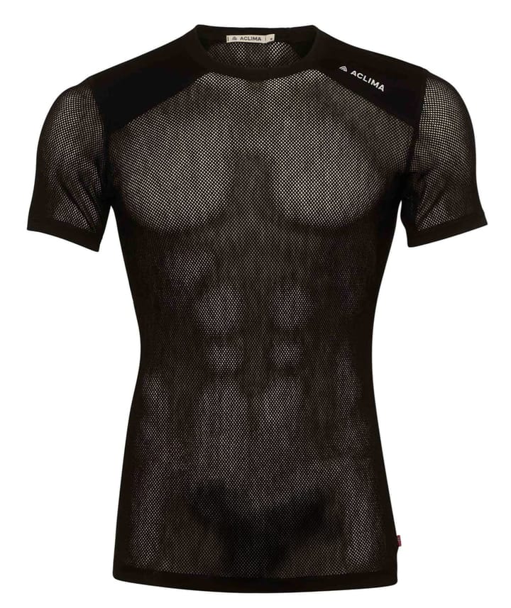Aclima Men's WoolNet Light T-Shirt Jet Black Aclima