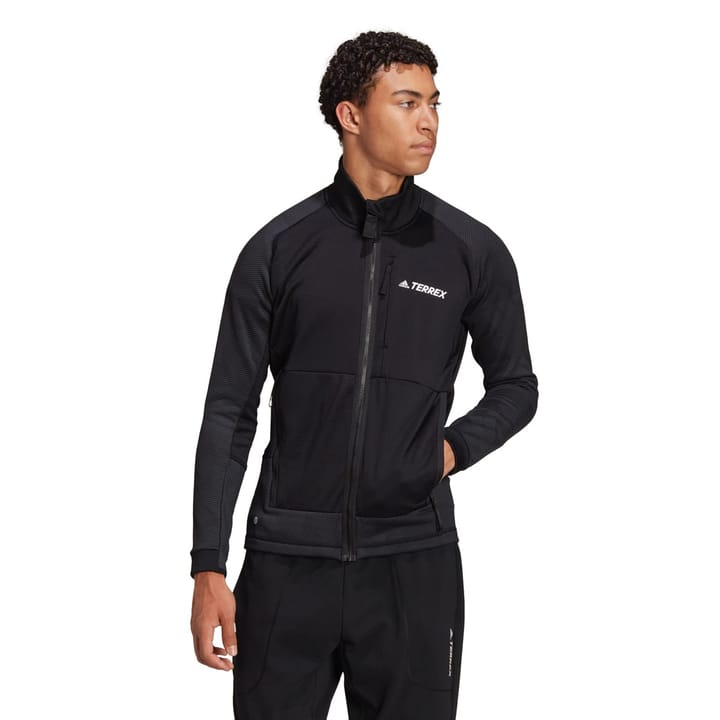 Men's Terrex Tech Flooce Hiking Fleece BLACK Adidas