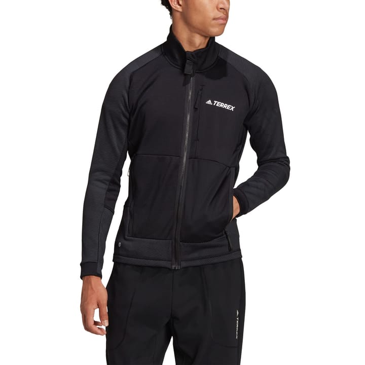 Men's Terrex Tech Flooce Hiking Fleece BLACK Adidas