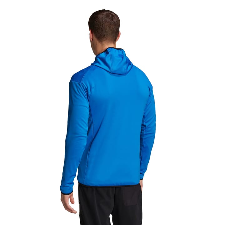 Adidas Men's Terrex Tech Flooce Light Hooded Hiking Jacket Shoblu Adidas