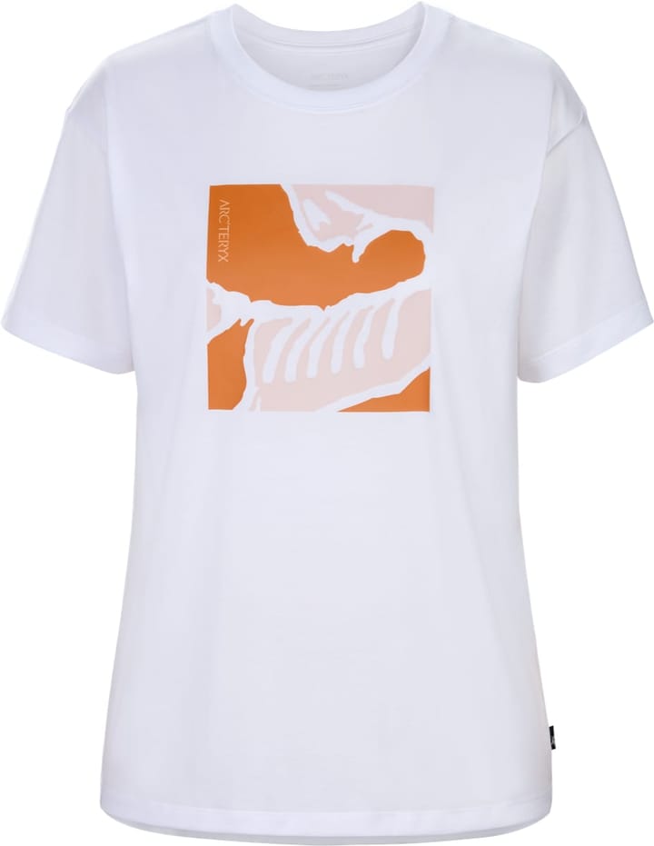 Arc'teryx Skeletile Ss T-Shirt Women'S White/Sunlust Arc'teryx