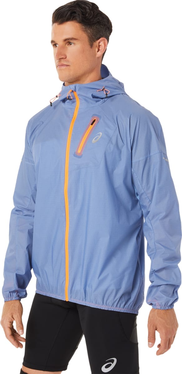 Asics Men's Fujitrail Jacket Blue Harmony Asics Asics Men's Fujitrail Jacket Blue Harmony Asics
