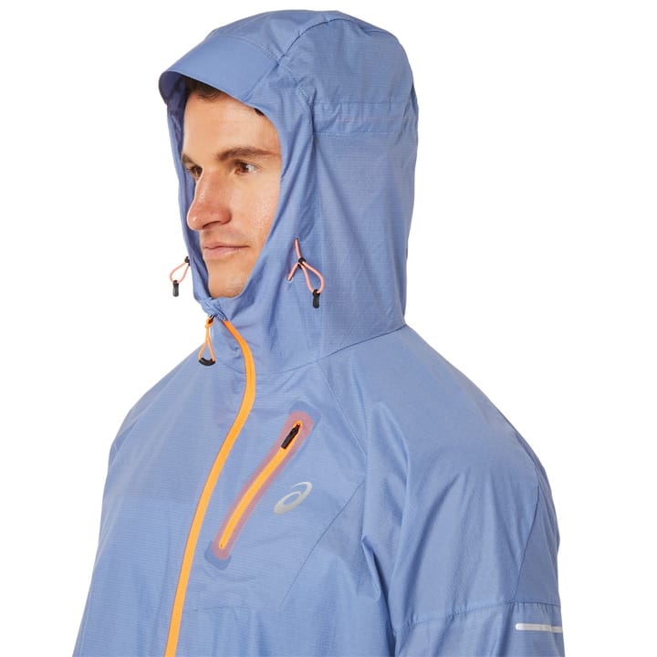 Asics Men's Fujitrail Jacket Blue Harmony Asics Asics Men's Fujitrail Jacket Blue Harmony Asics