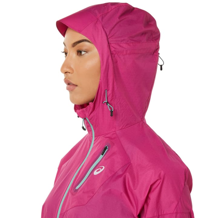 Asics Women's Fujitrail Jacket Fuchsia Red Asics Asics Women's Fujitrail Jacket Fuchsia Red Asics