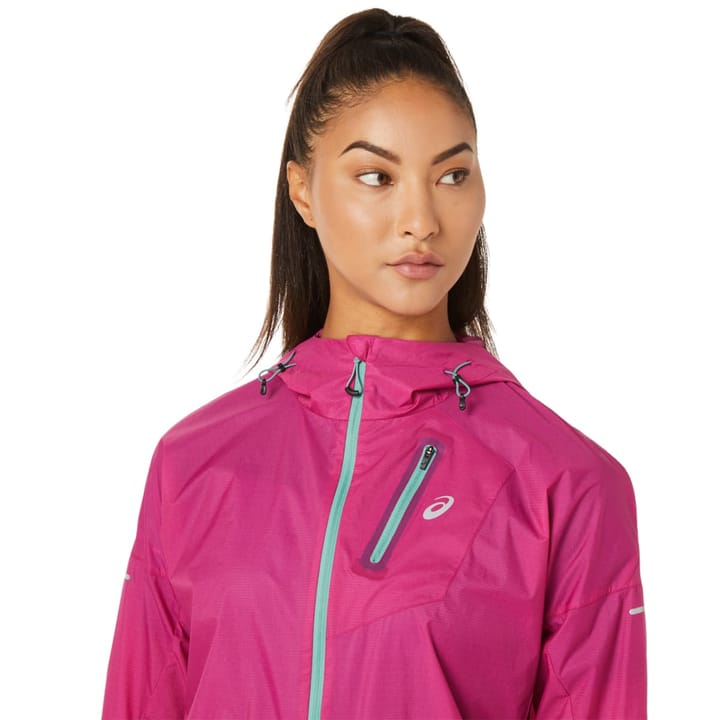 Asics Women's Fujitrail Jacket Fuchsia Red Asics