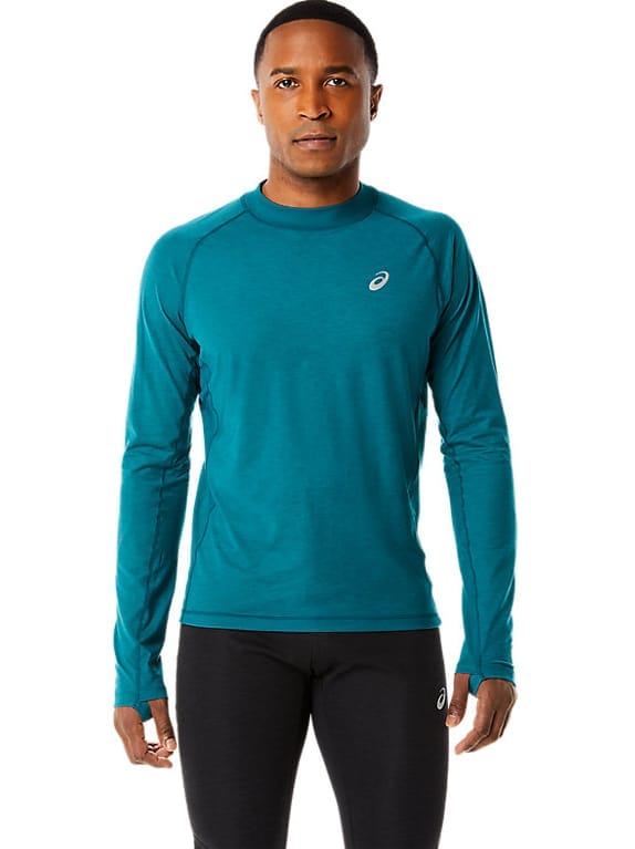 Asics Men's Winter Run LS Top Velvet Pine Asics Asics Men's Winter Run LS Top Velvet Pine Asics